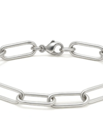 Carla Paperclip Chain Bracelet Silver