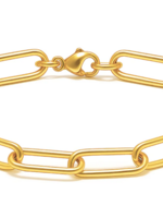 Carla Paperclip Chain Bracelet Gold