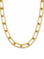 Carla Paperclip Chain Necklace Gold