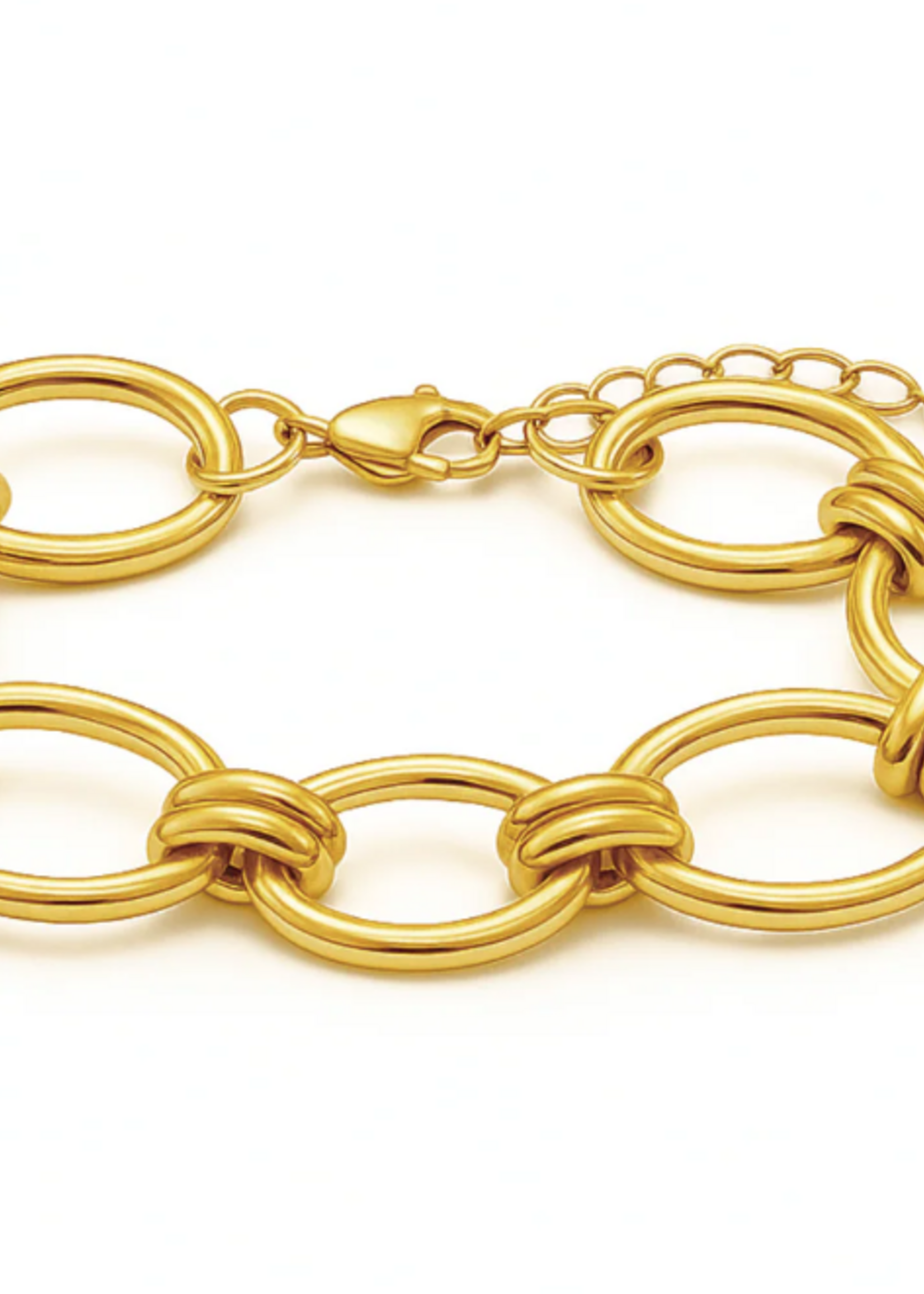 Ruby Oval Chain Bracelet