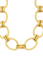 Ruby Oval Chain Necklace