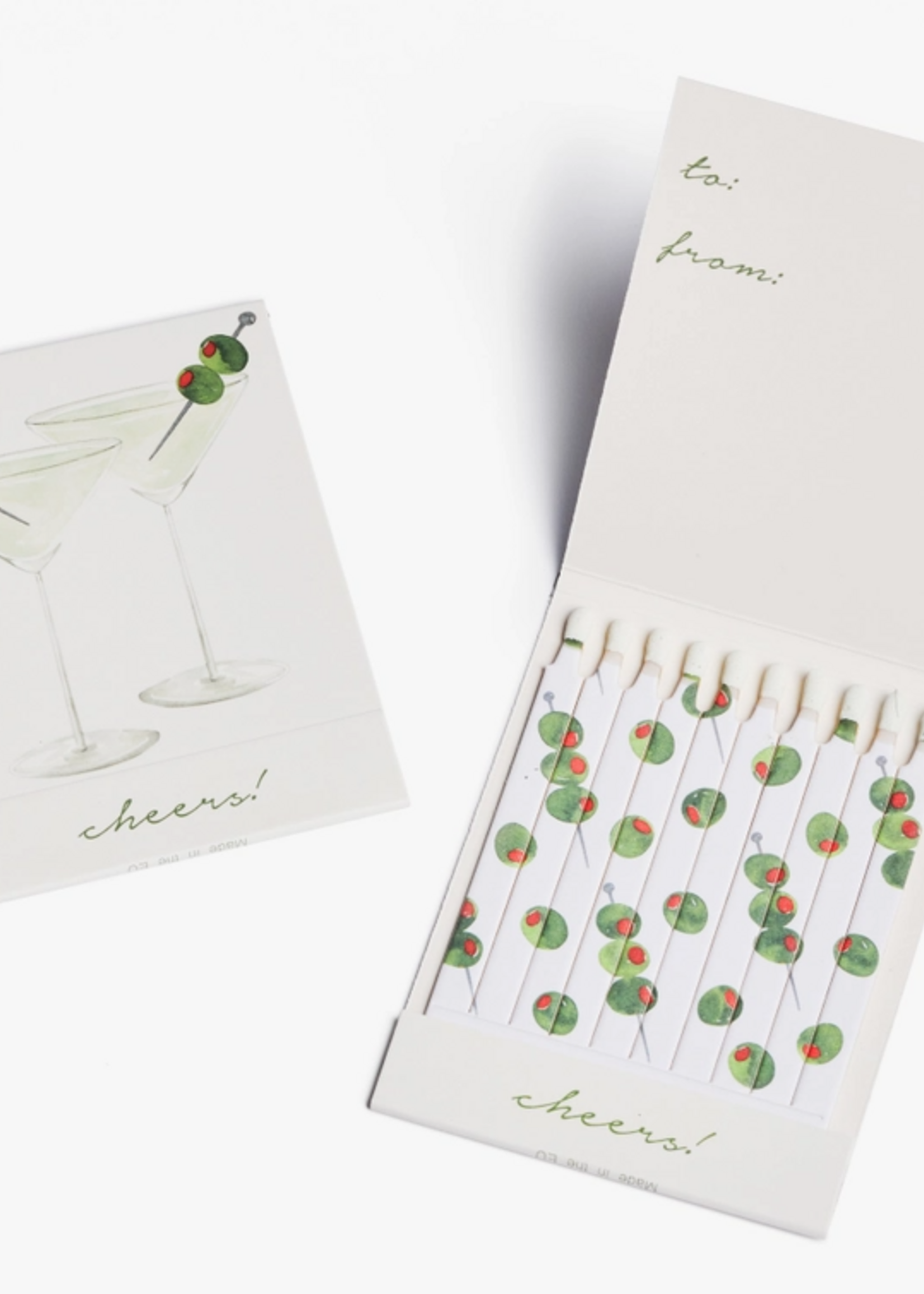 Cheers Martini Match Card