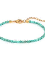 Sander Turquoise Beaded Anklet