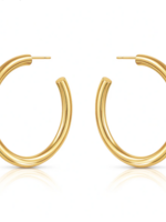 Flora Large Hoop Earring Gold
