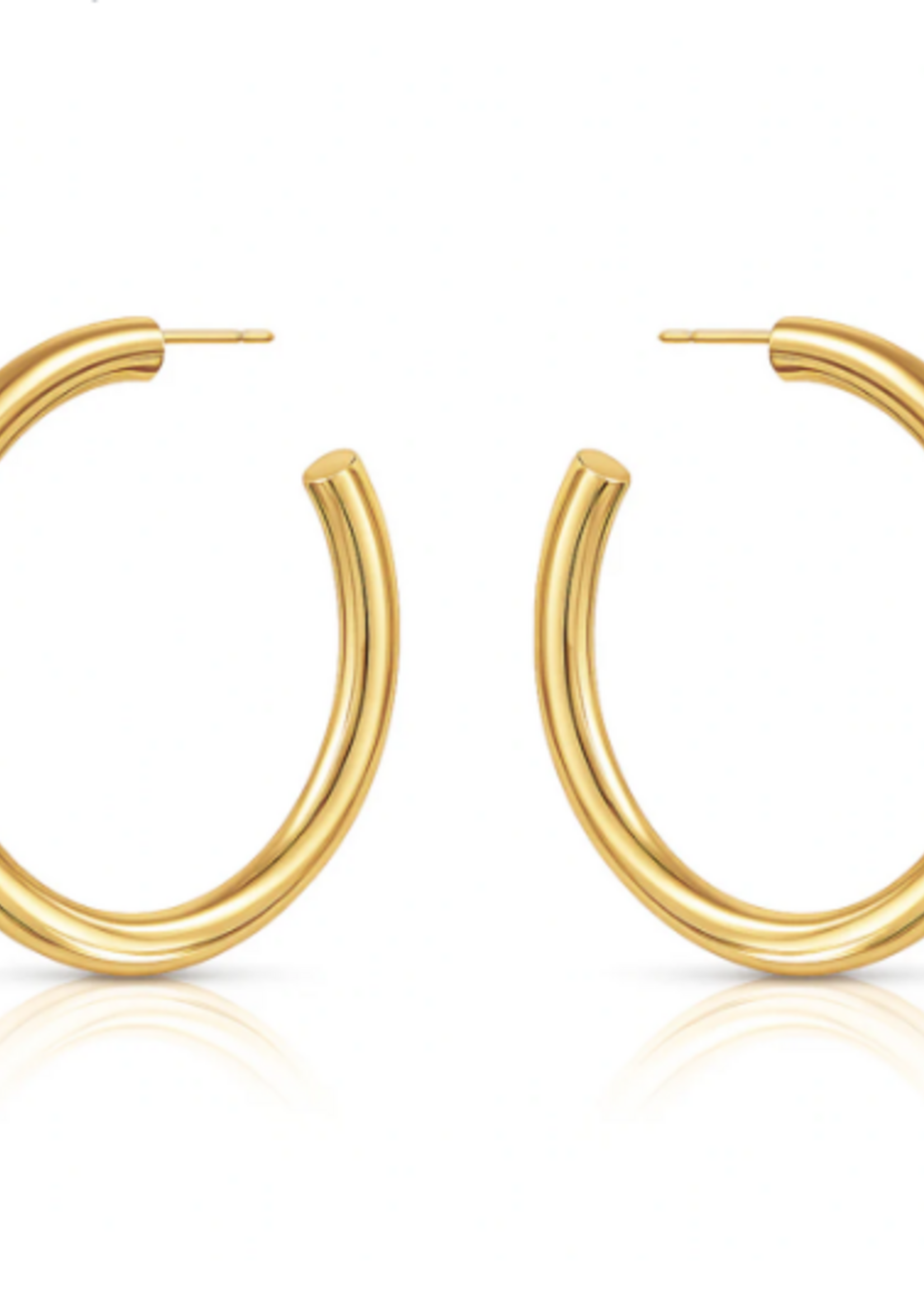 Flora Large Hoop Earring Gold