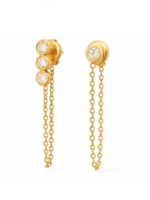 Alandra Asymmetrical Chain Stud Earring