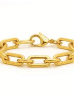 Gage Oversized Link Bracelet Gold