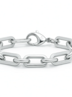 Gage Oversized Link Bracelet Silver