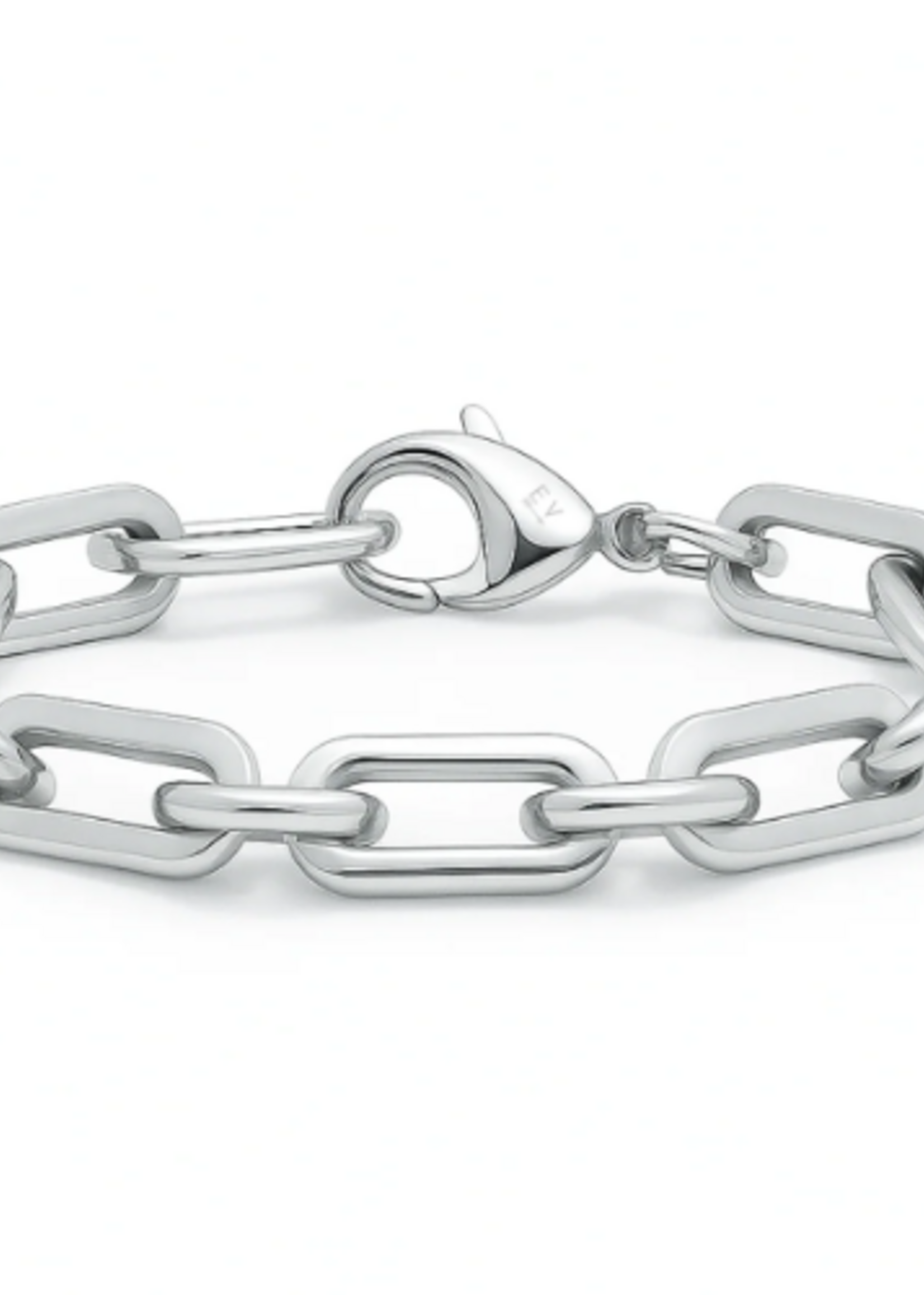 Gage Oversized Link Bracelet Silver