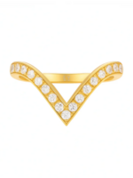 Hadley Dainty Wishbone Ring Size 8