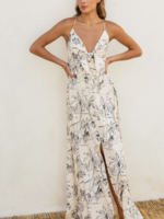 Sail Away with Me Knot Front Maxi Dress