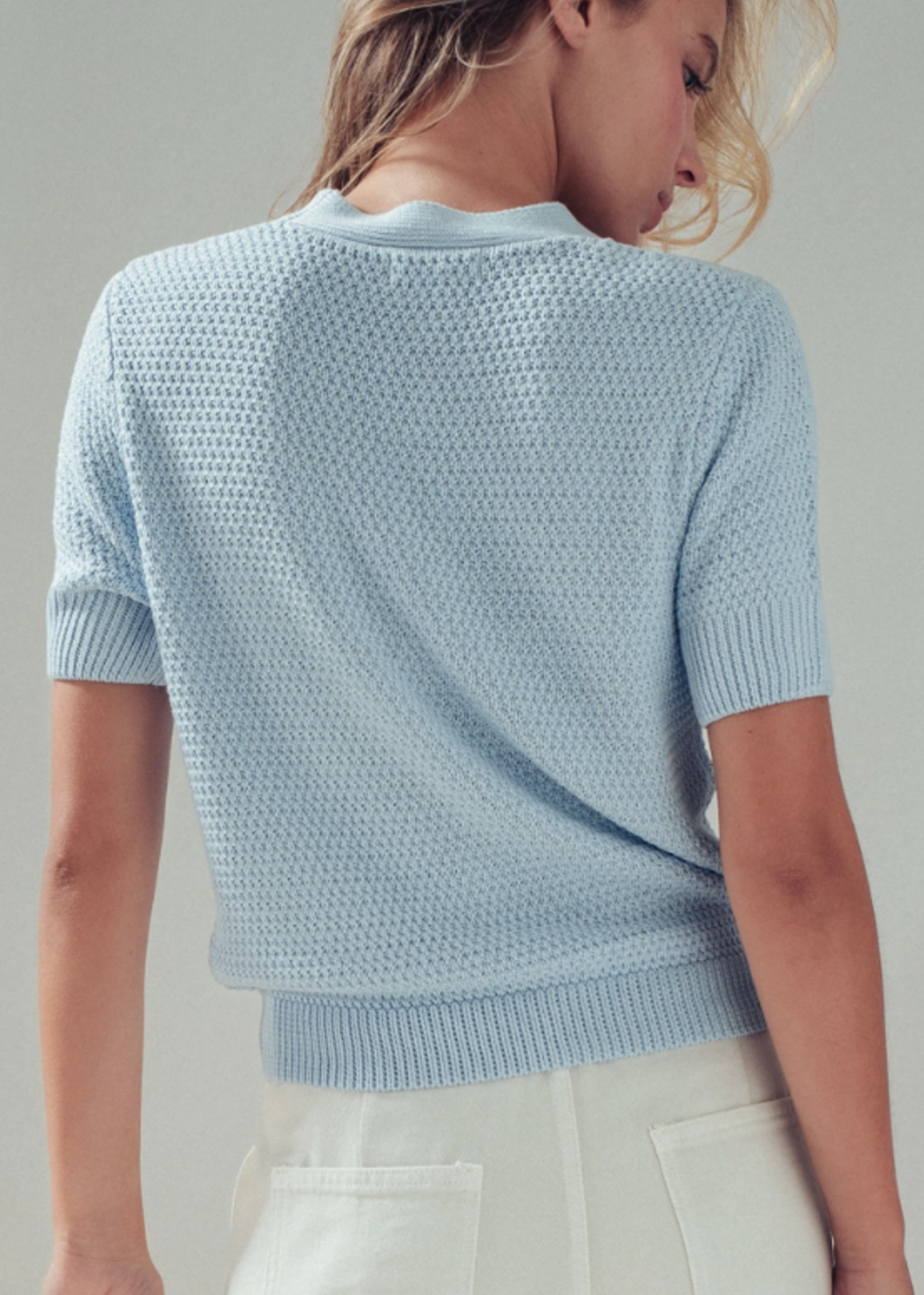 Coastal Seashell Button Knit Cardigan