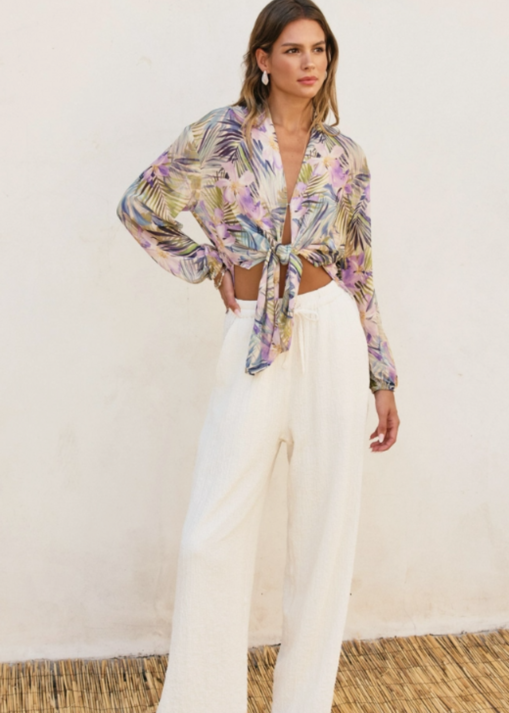 Meet Me in Maui Knot Front Shirt