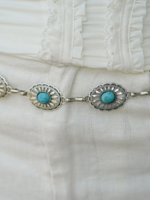 Small Concho Chain with Turquoise