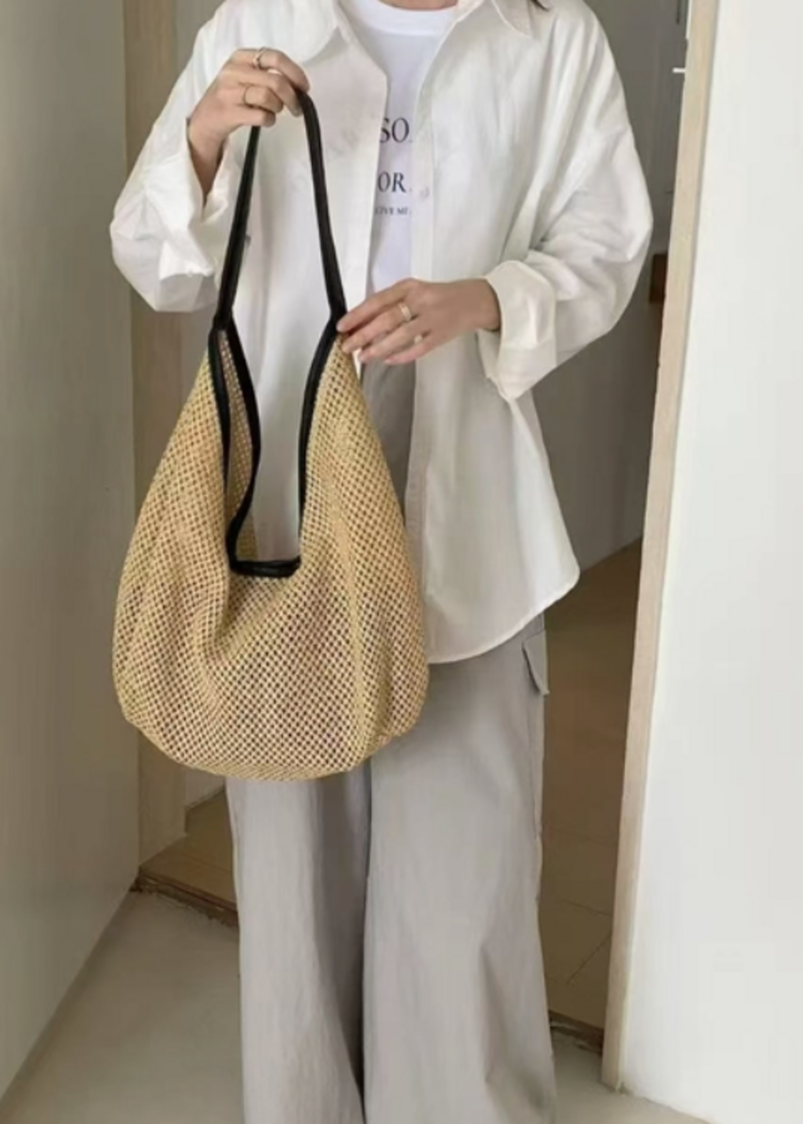 Straw Shoulder Bag