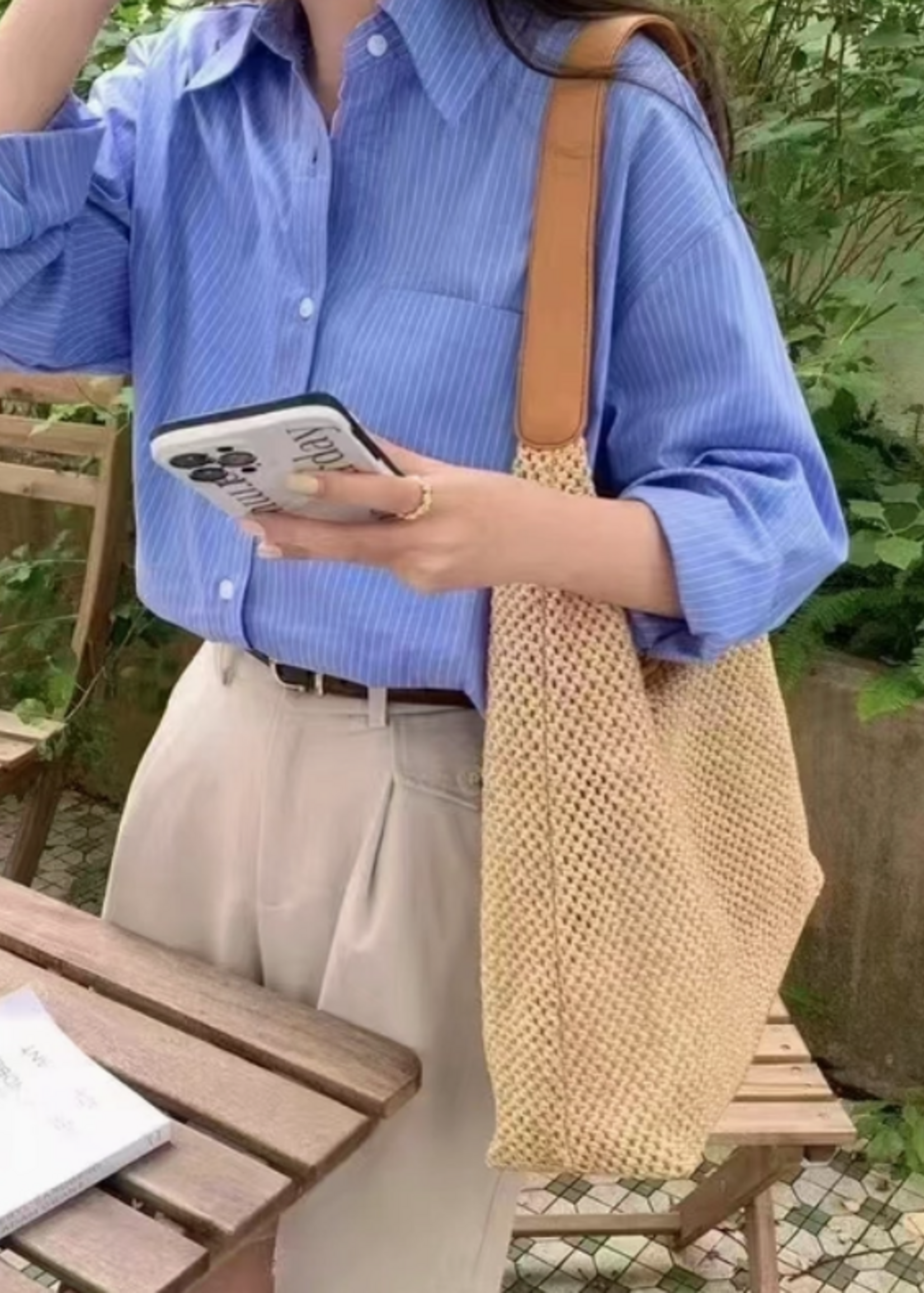 Straw Shoulder Bag II