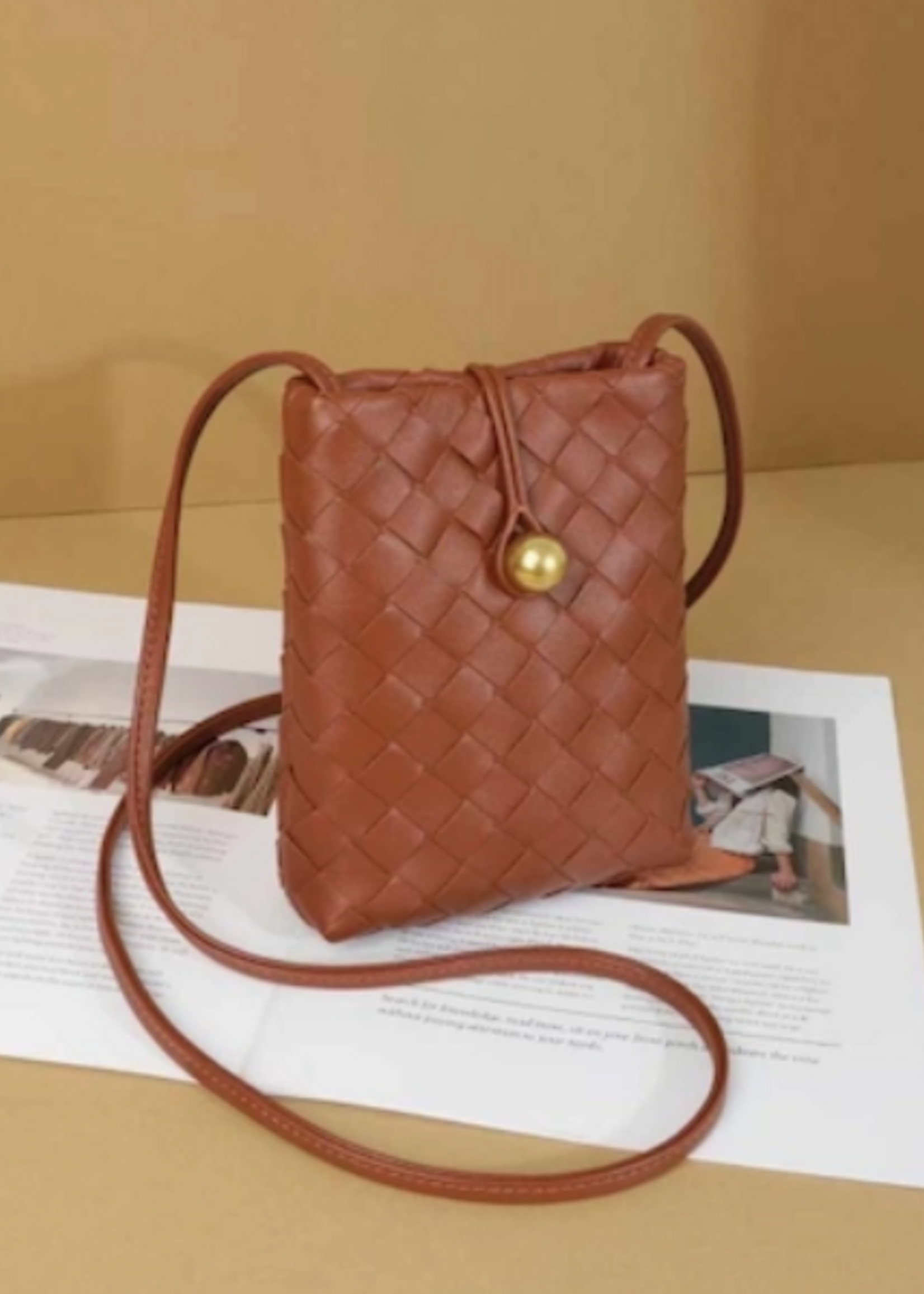 Small Woven Crossbody Bag