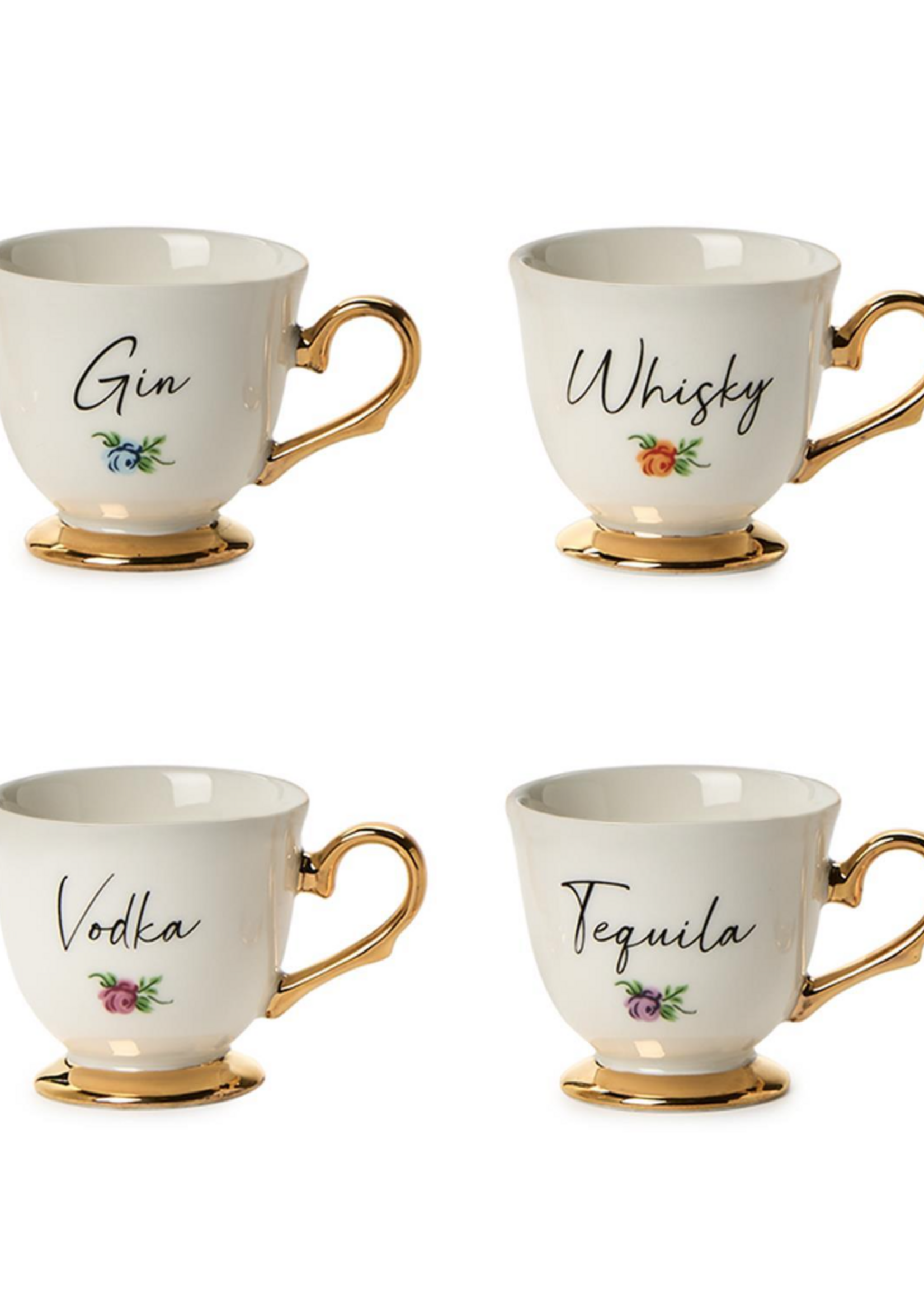 Teacup Shot Glasses Set