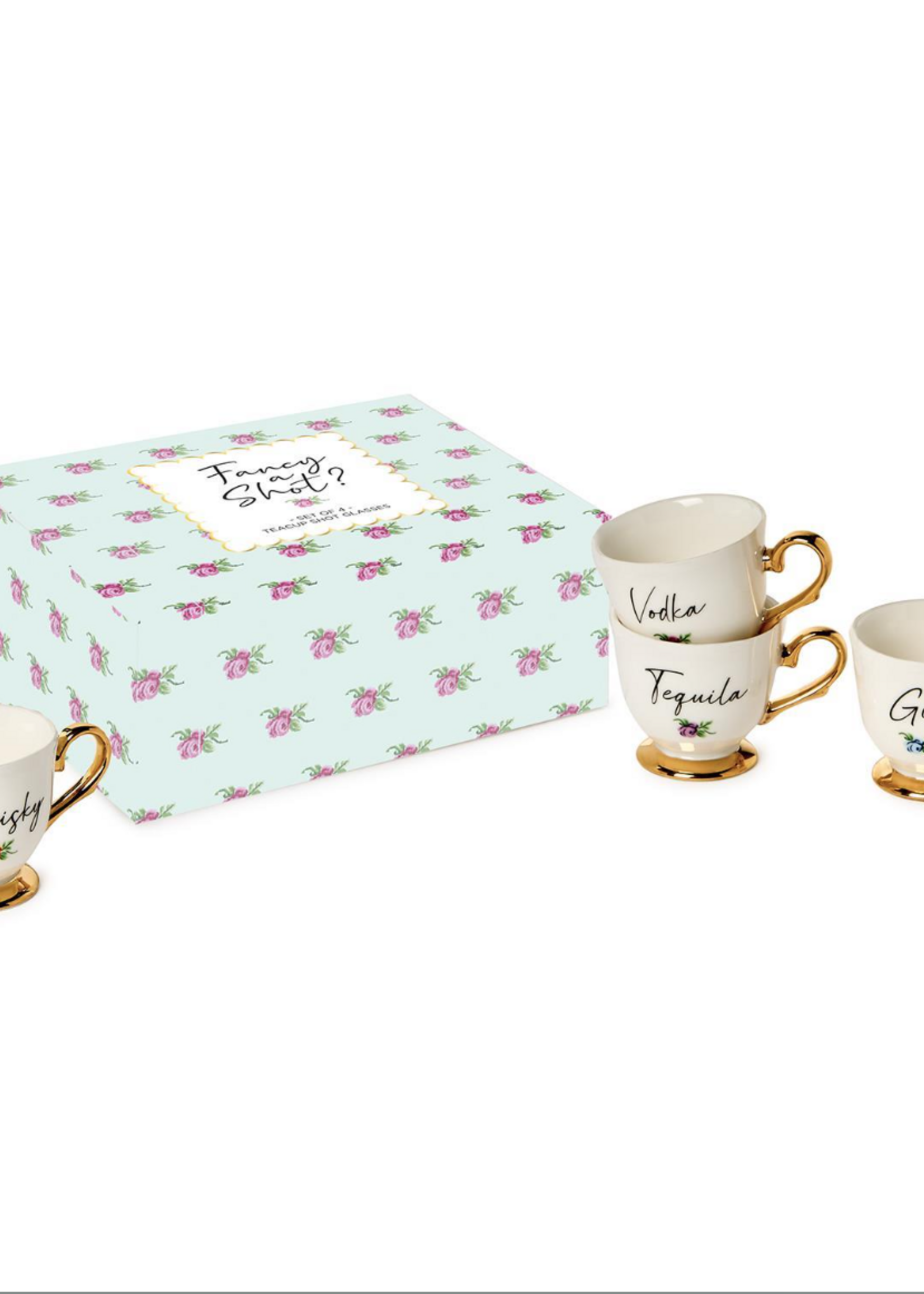 Teacup Shot Glasses Set