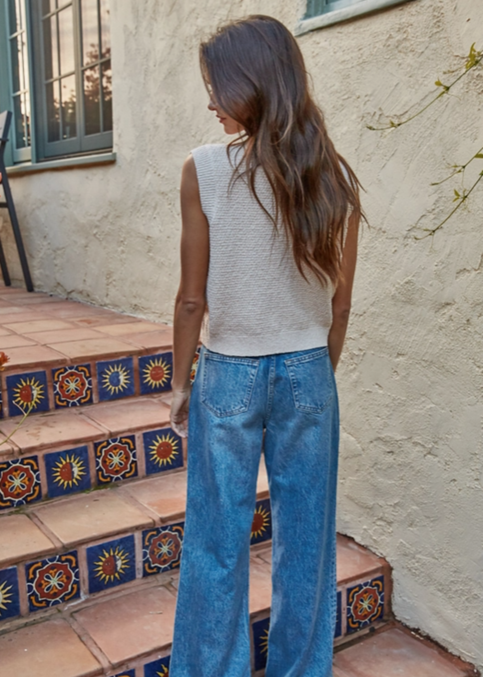 Swirly Seashell Button Sweater Vest