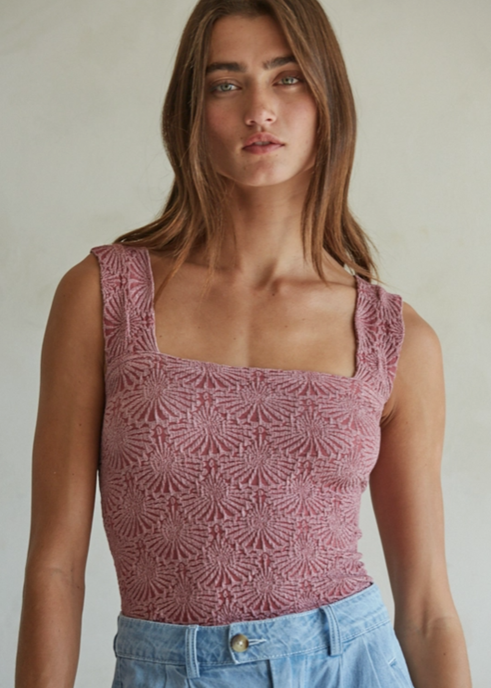 Seamless Jacquard Tank