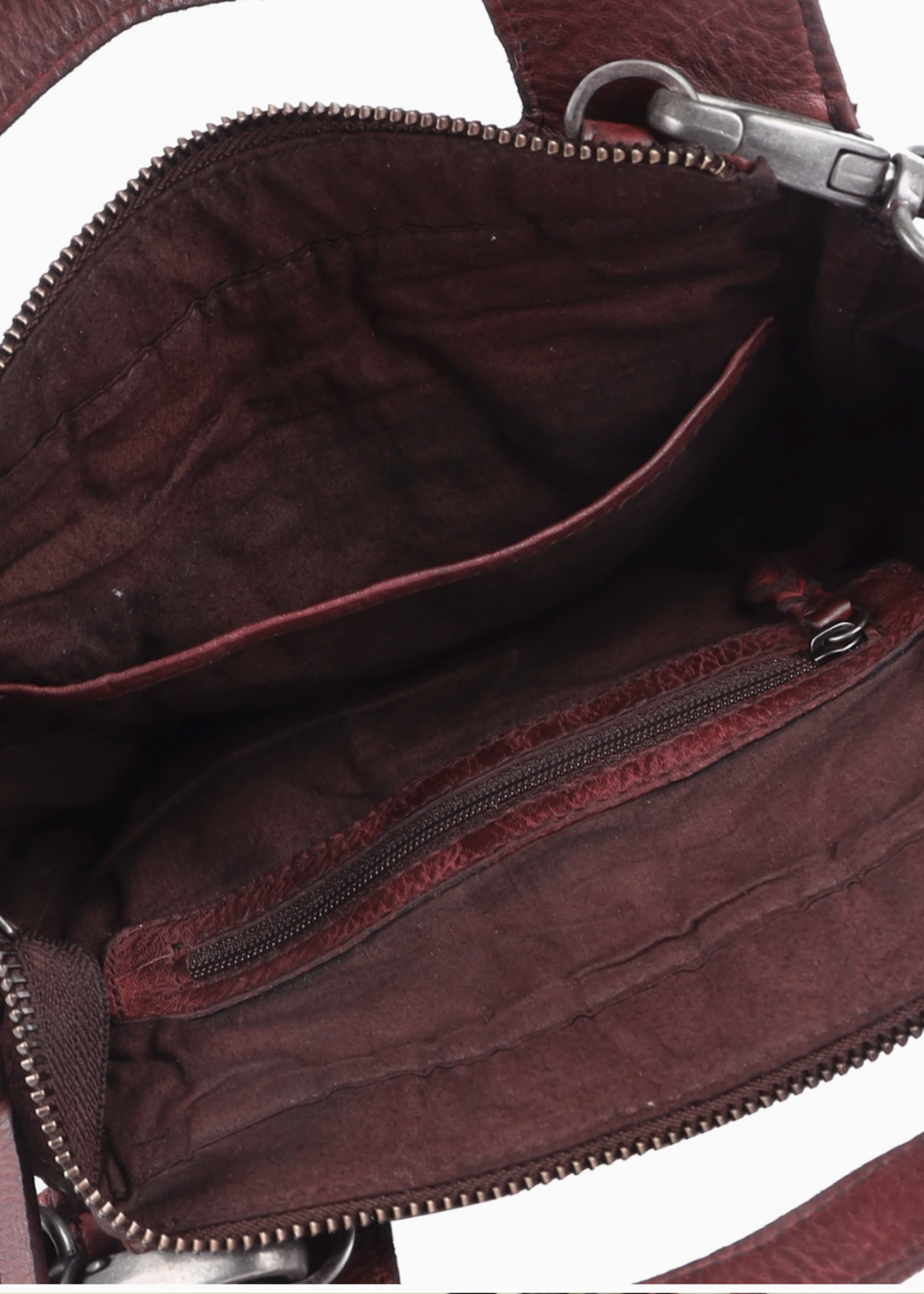 Tess Handcrafted Leather Crossbody Bag Blush