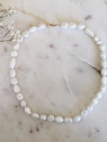 Chunky Necklace with 9-11mm Freshwater Pearls