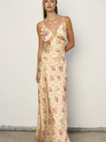 Eternal Afternoon Ruffled Triangle Bust Maxi Dress