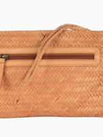 Hudson Handcrafted Leather Crossbody Bags/Wristlet Tan