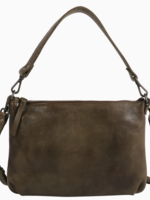 Stevie Handcrafted Leather Crossbody Bags Moss