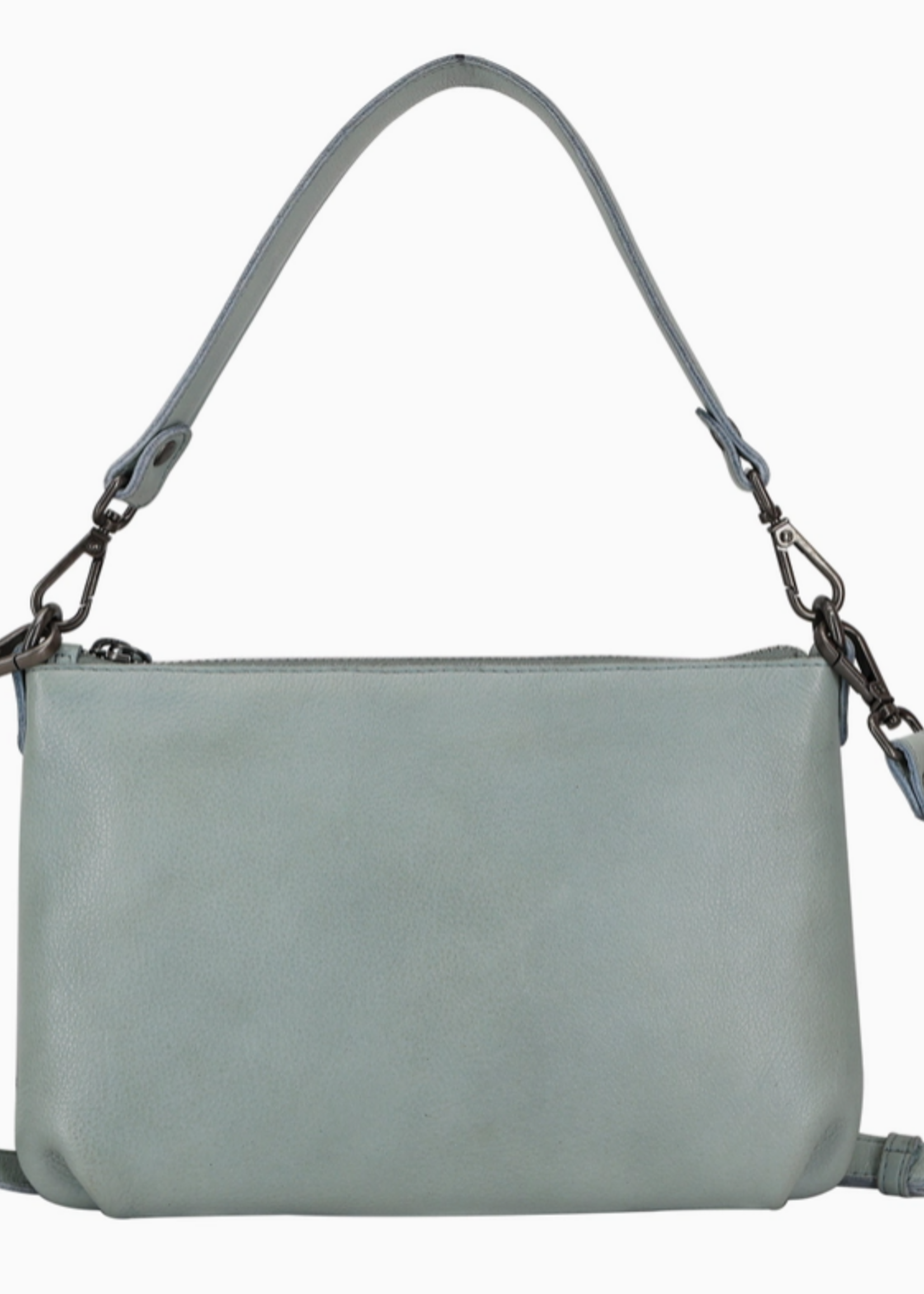 Stevie Handcrafted Leather Crossbody Bag Sky Blue