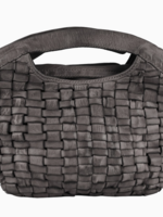 Weaver Handcrafted Leather Crossbody Bag Charcoal