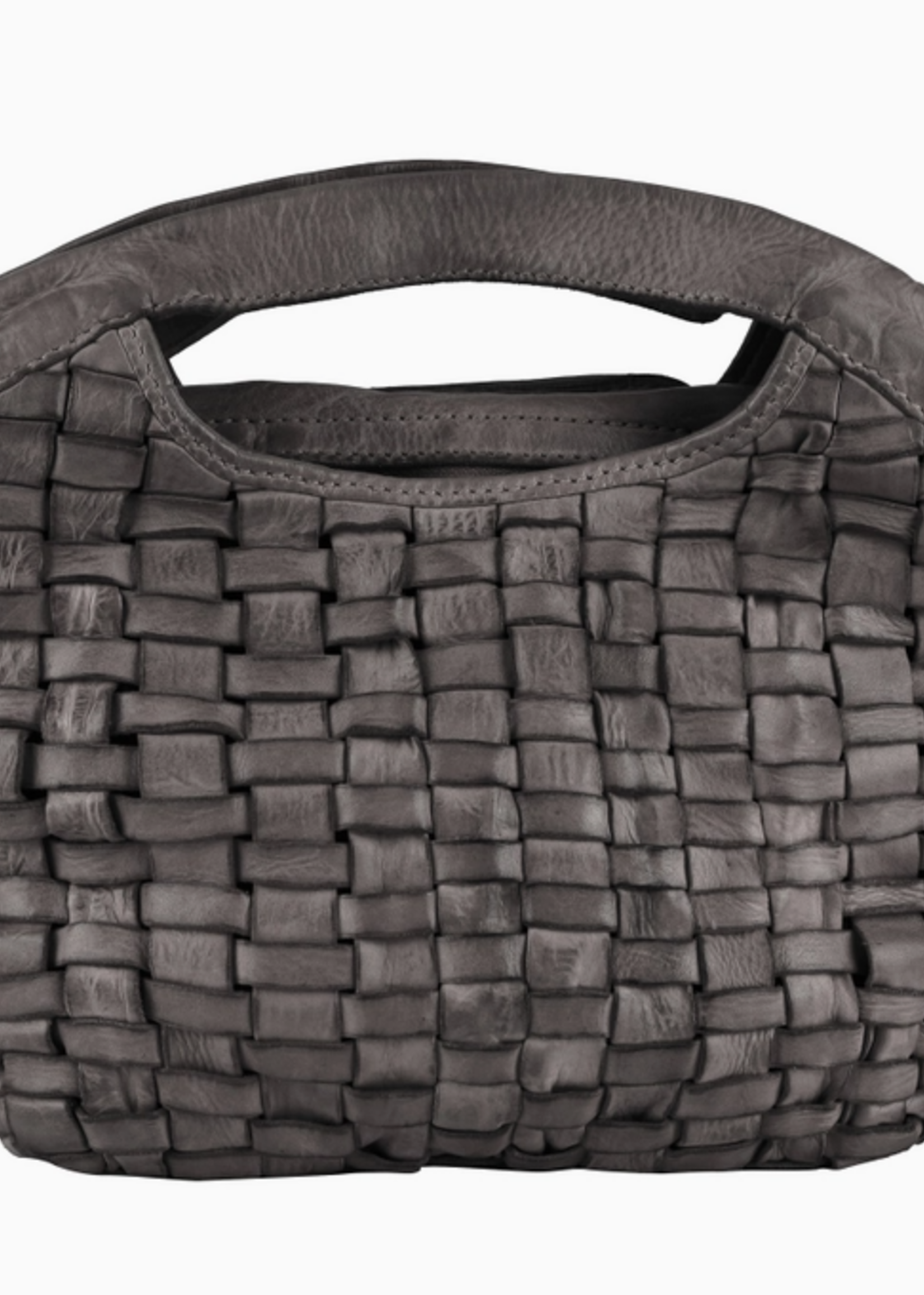 Weaver Handcrafted Leather Crossbody Bag Charcoal