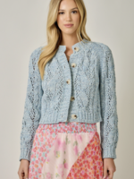 Cable Cardigan Blue Multi