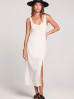 Woven Ecru Tank Midi Dress