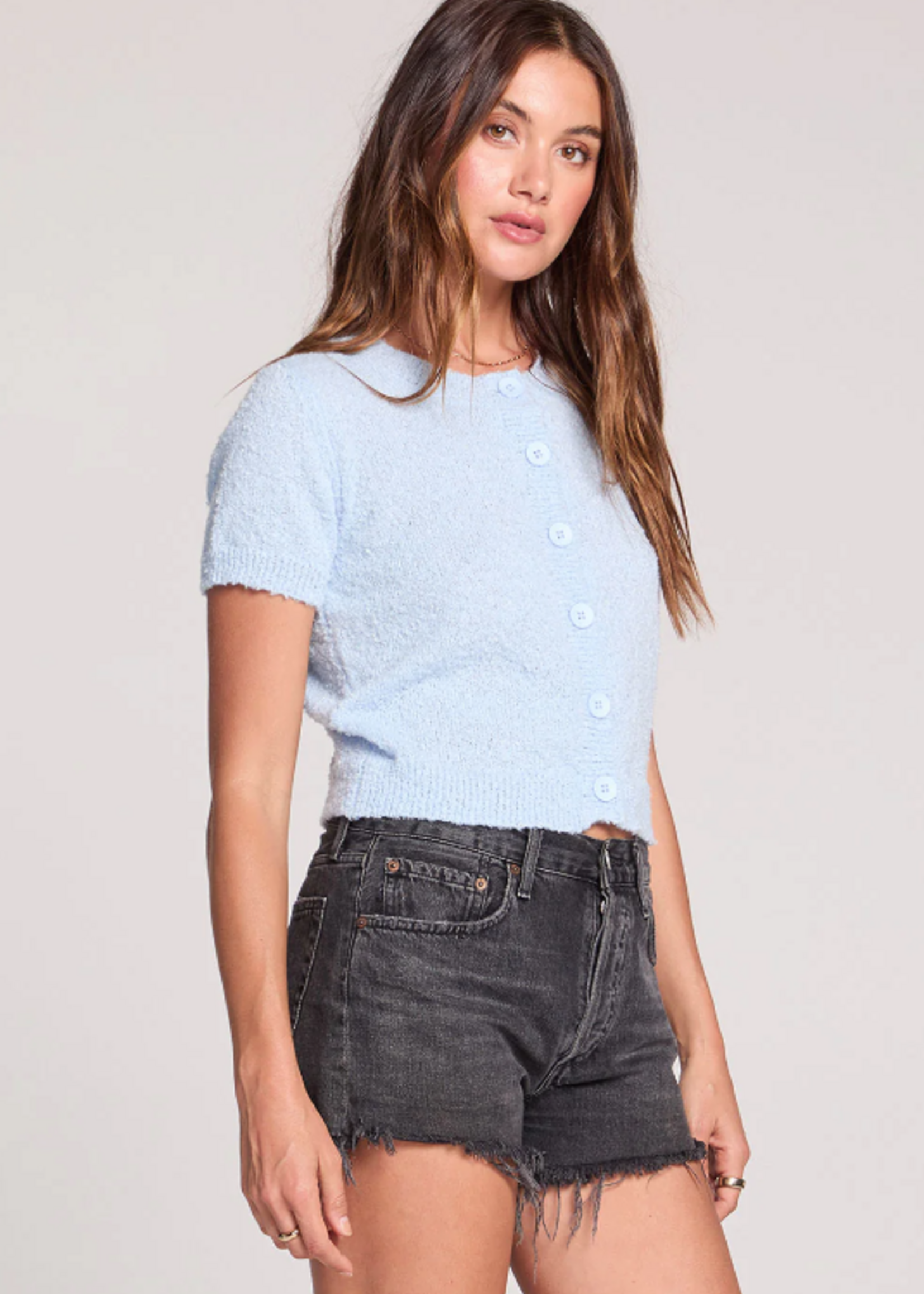 Rowann Dusty Blue Cardi