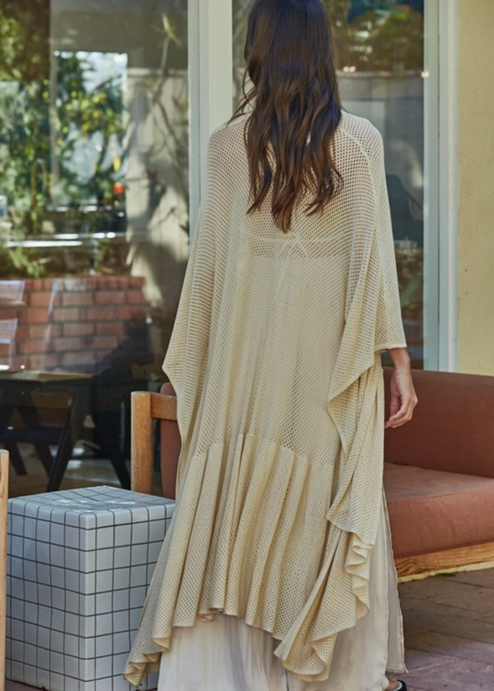 Open Front Crochet Cardigan