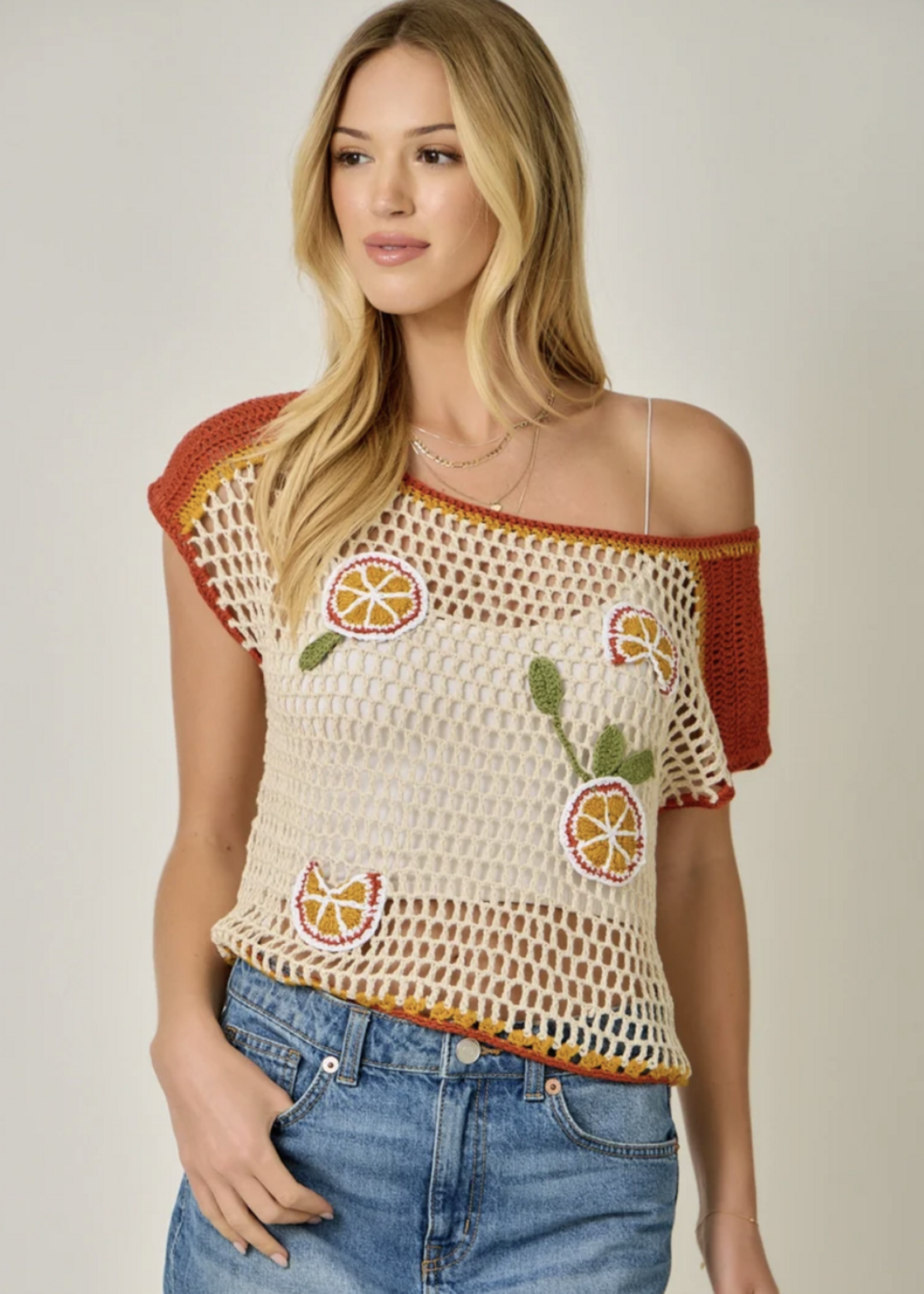 Citrus Crochet Top