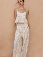 Driftwood Dreams Decorative Knit Waist Pants