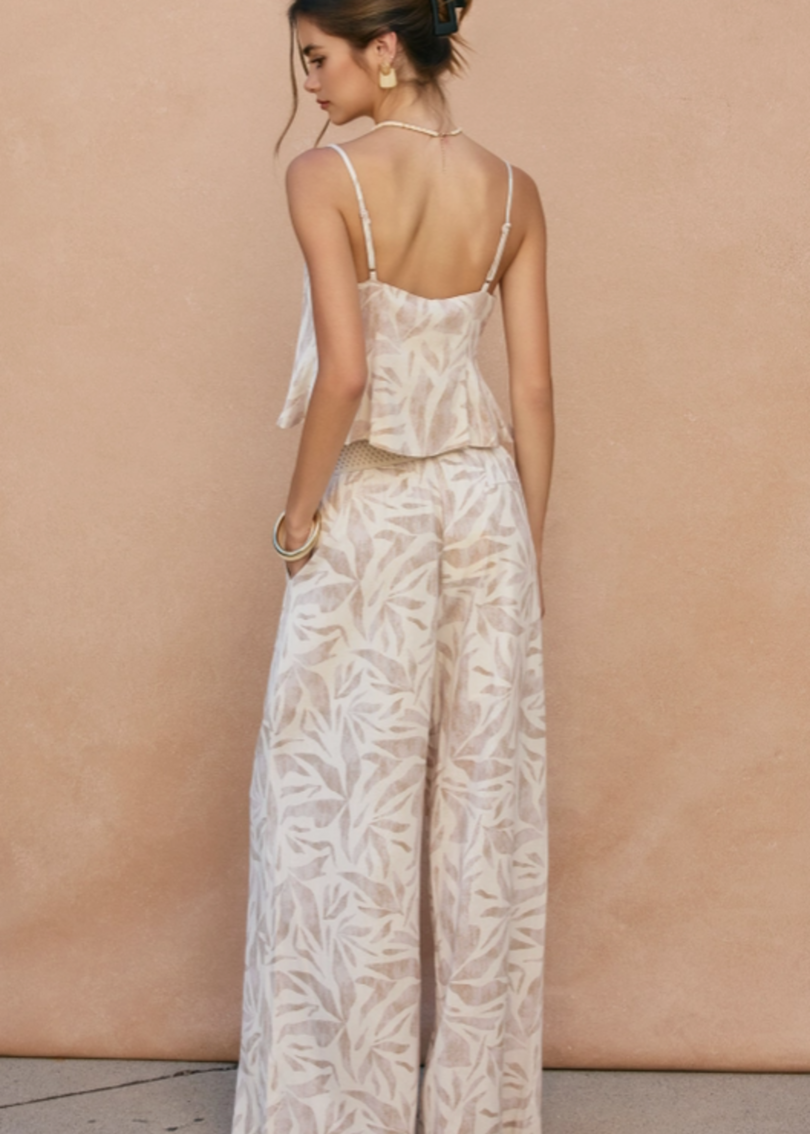 Driftwood Dreams Decorative Knit Waist Pants