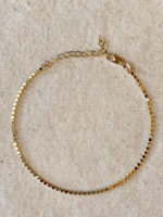 18k Gold Filled 2.0mm Dot Chain Anklet