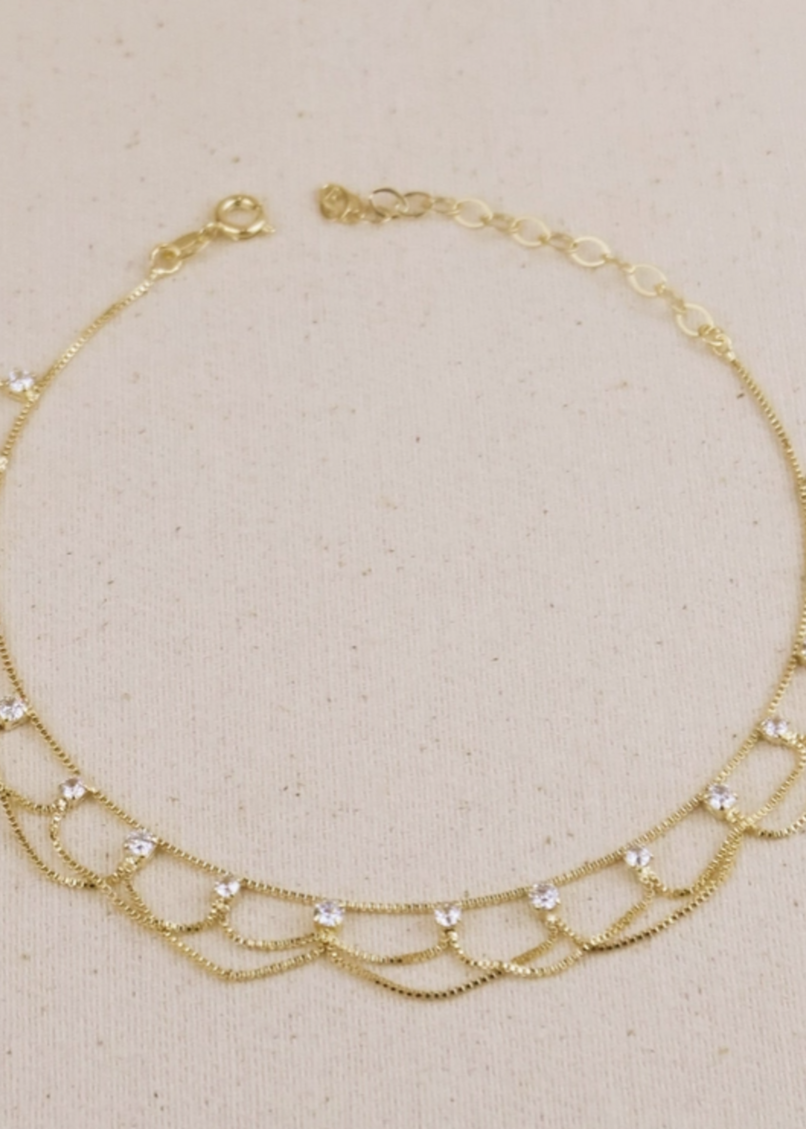 18k Gold Filled Bali Anklet