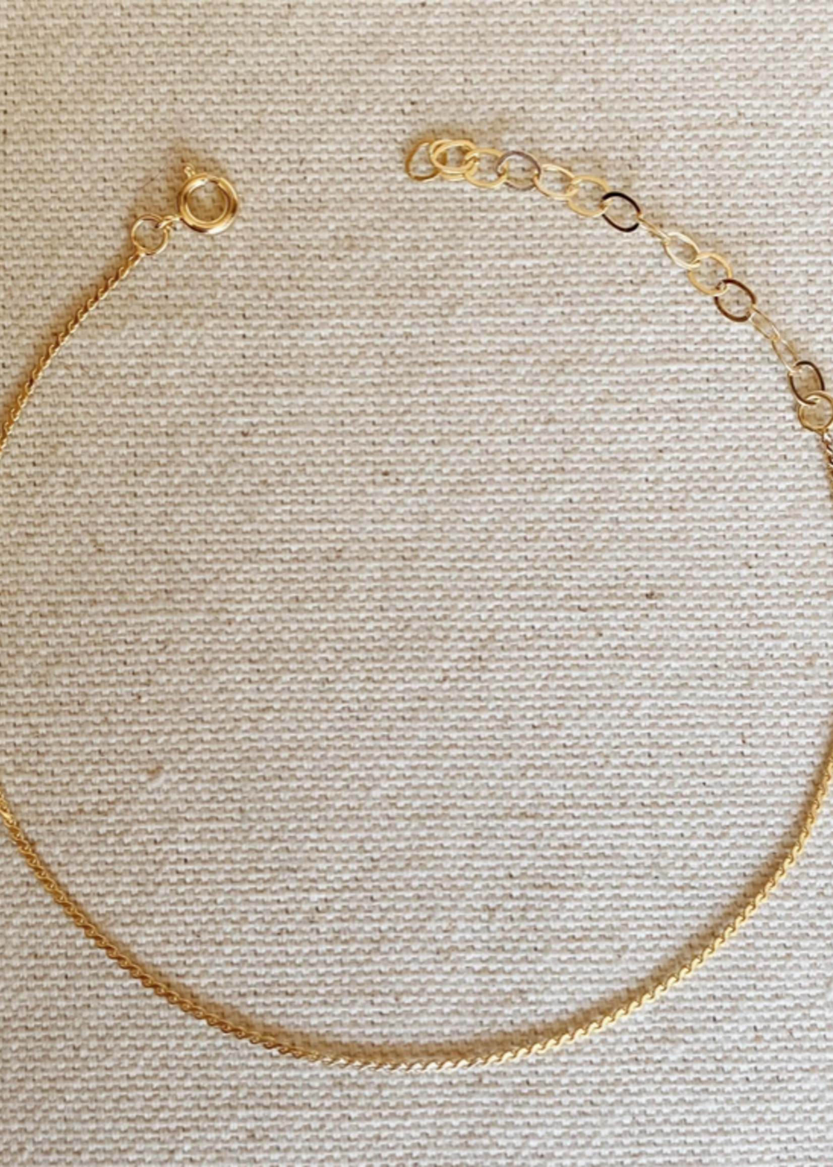 18k Gold Filled Delicate Anklet