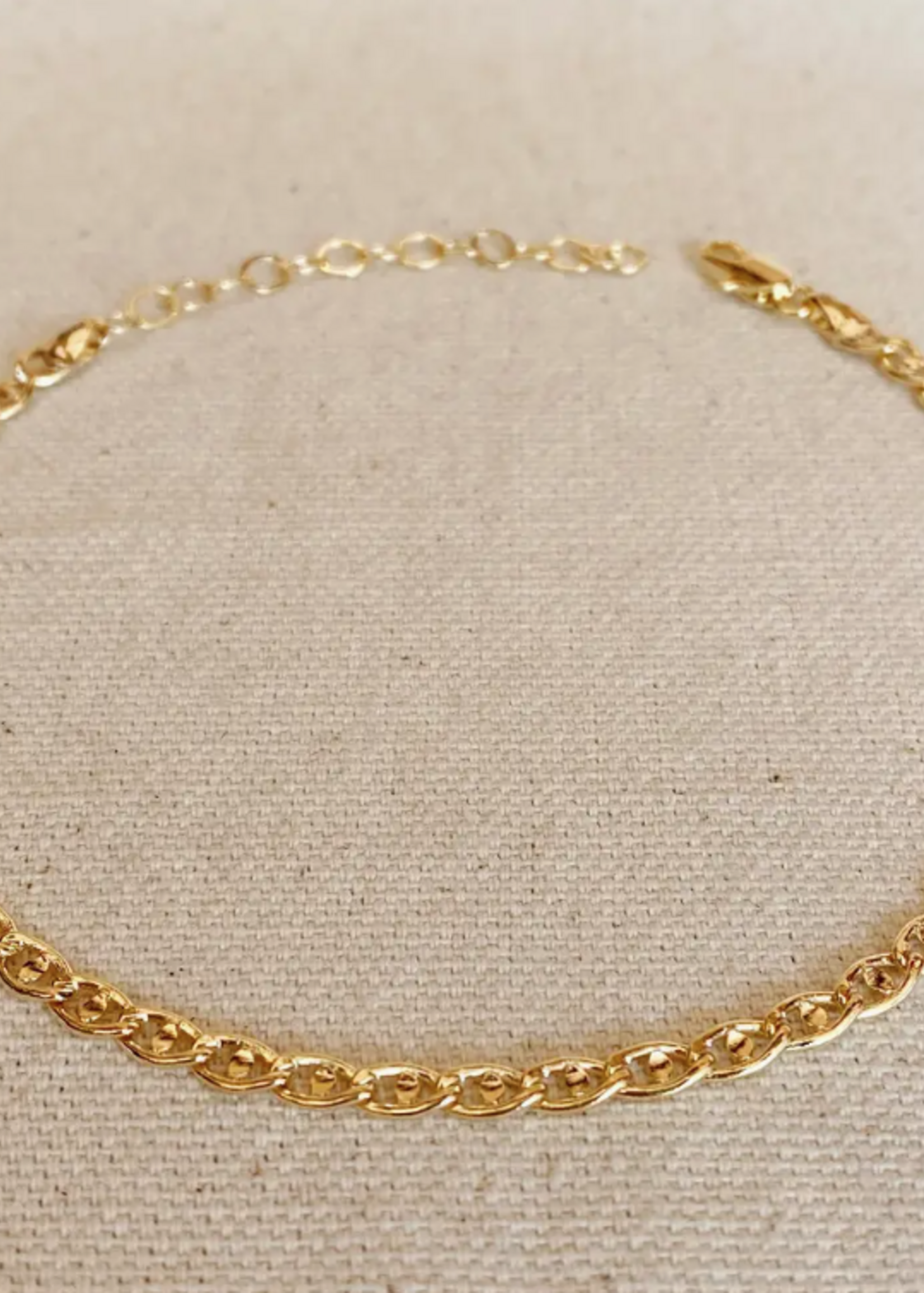 18k Gold Filled Detailed Mariner Anklet