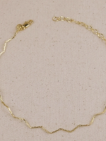 18k Gold Filled Zig Zag Anklet
