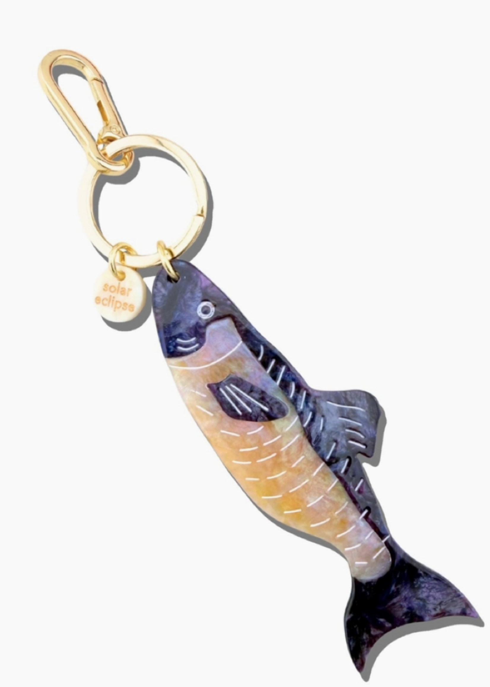 Hand Painted Bag Charm / Keychain