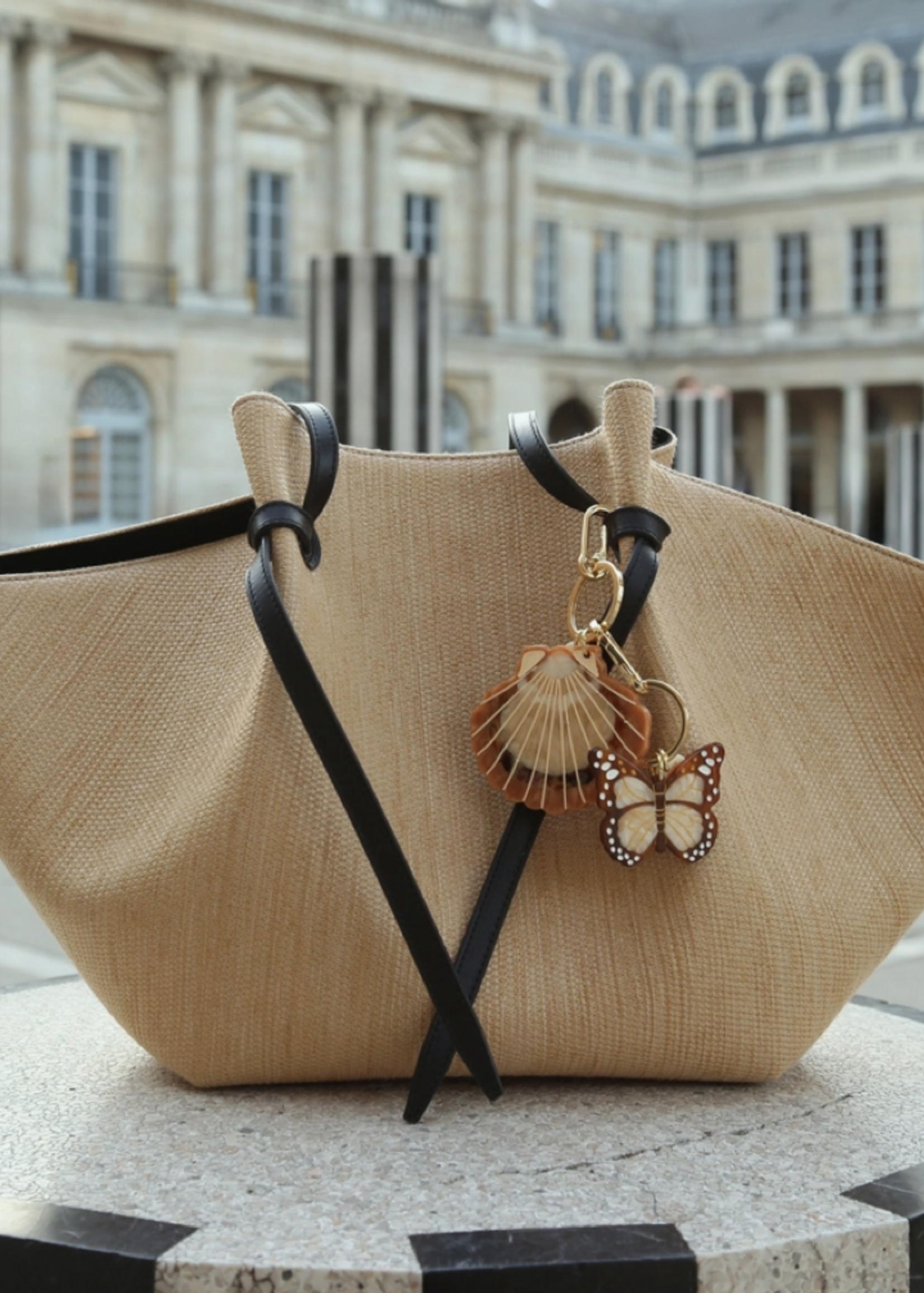 Hand Painted Bag Charm / Keychain
