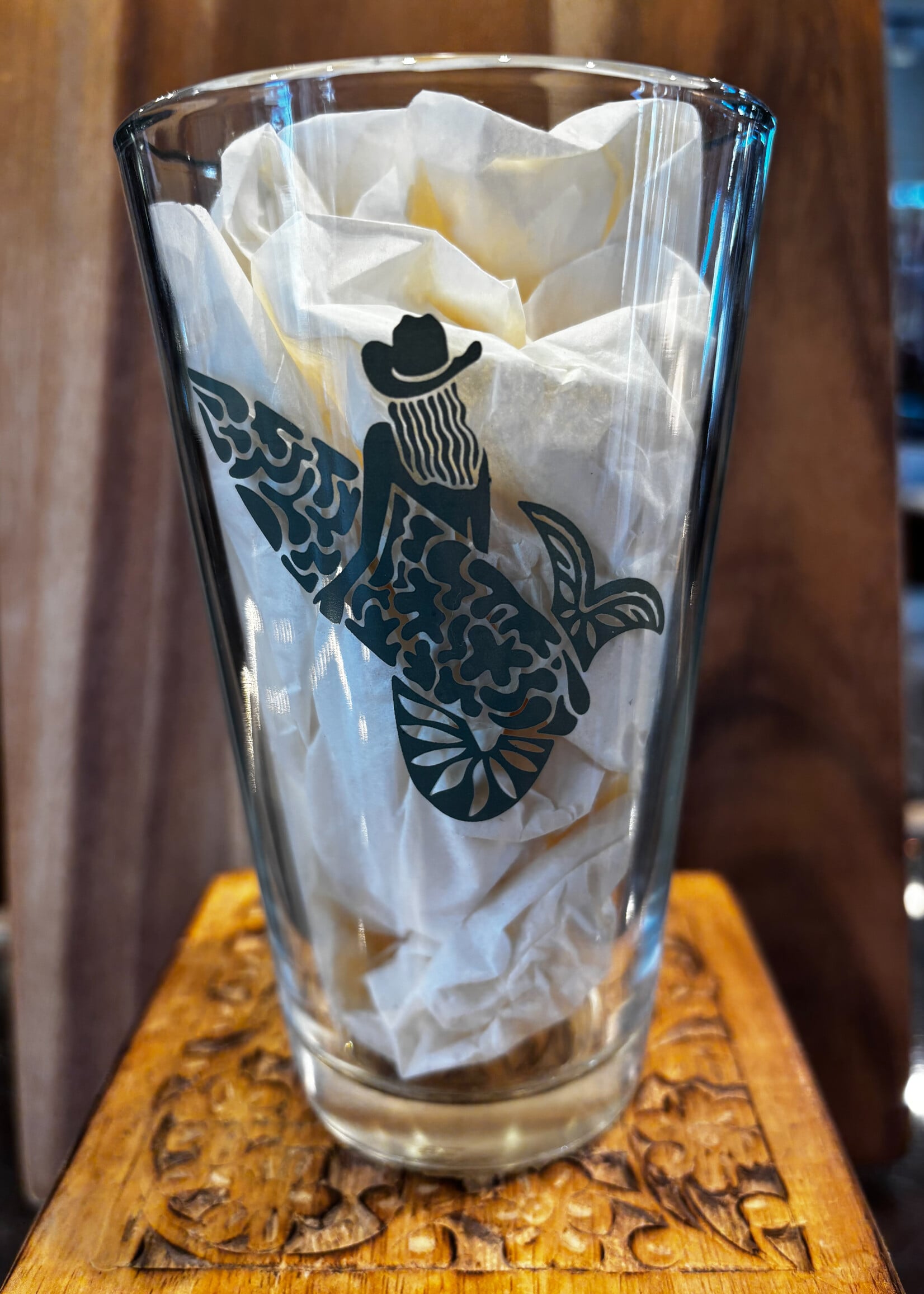 Waterman's Surfer Cowgirl Pint Glass