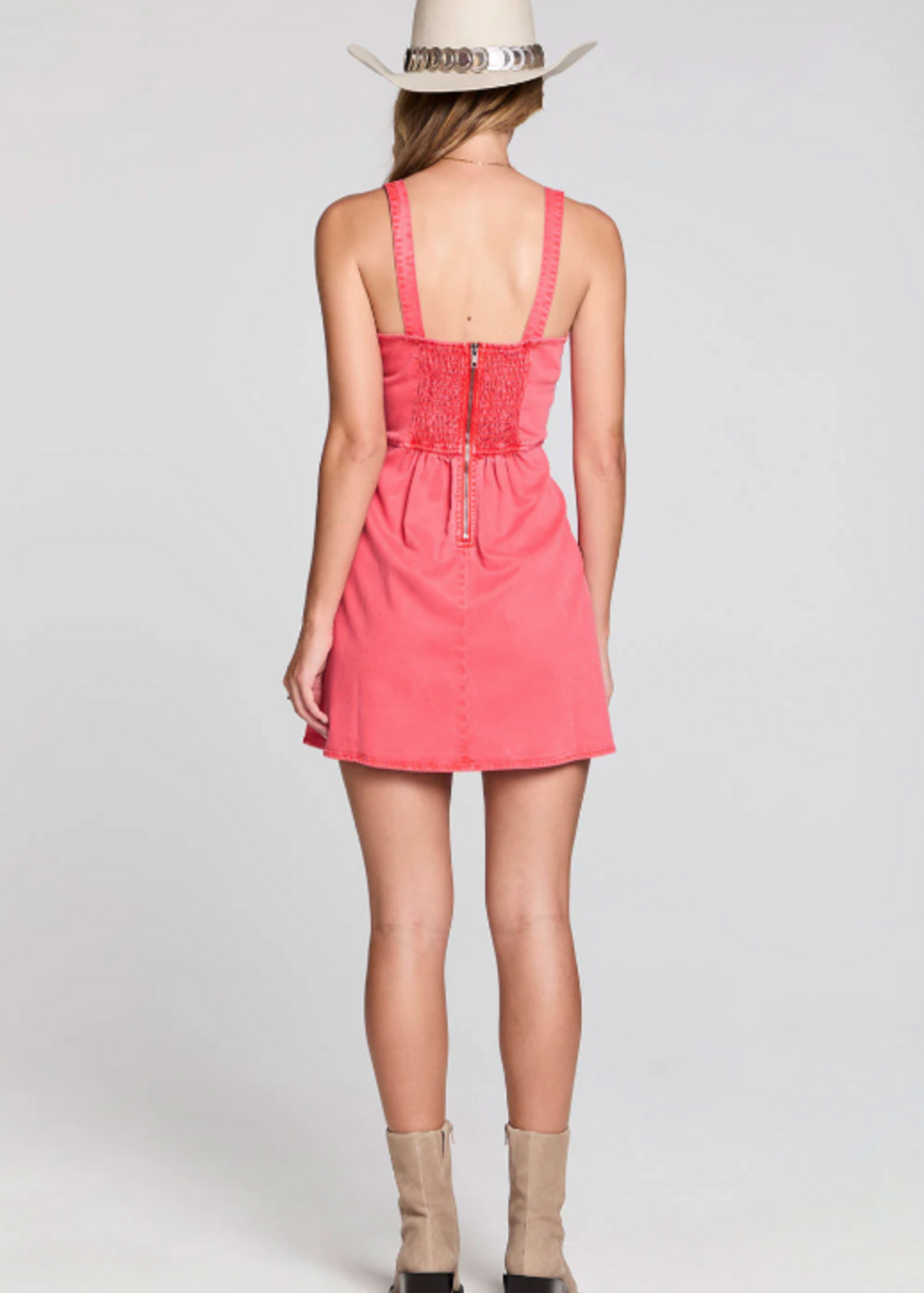 Madisin Cranberry Mini Dress
