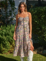 Morning Glory Corset Tie Back Dress